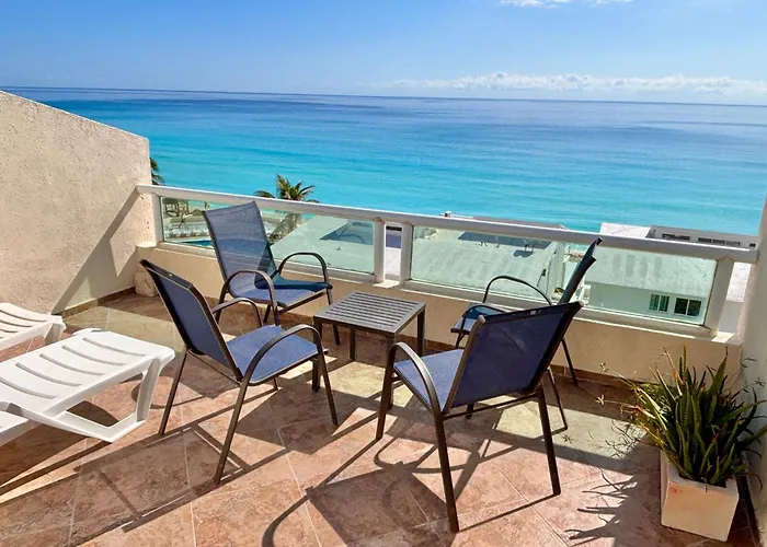 Penthouse Spectacular Ocean View Terrace Brisas Cancun Hotel Zone
